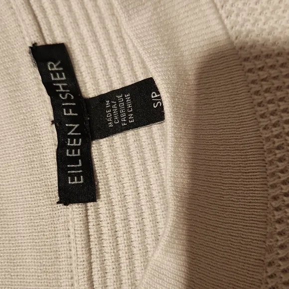 ❤️ NWOT! EILEEN FISHER SILK ORGANIC COTTON MOCK NECK TUNIC SWEATER, SMALL