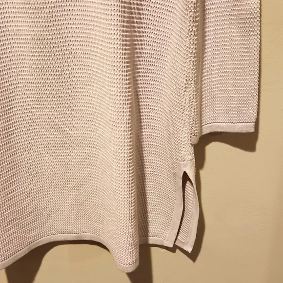 ❤️ NWOT! EILEEN FISHER SILK ORGANIC COTTON MOCK NECK TUNIC SWEATER, SMALL