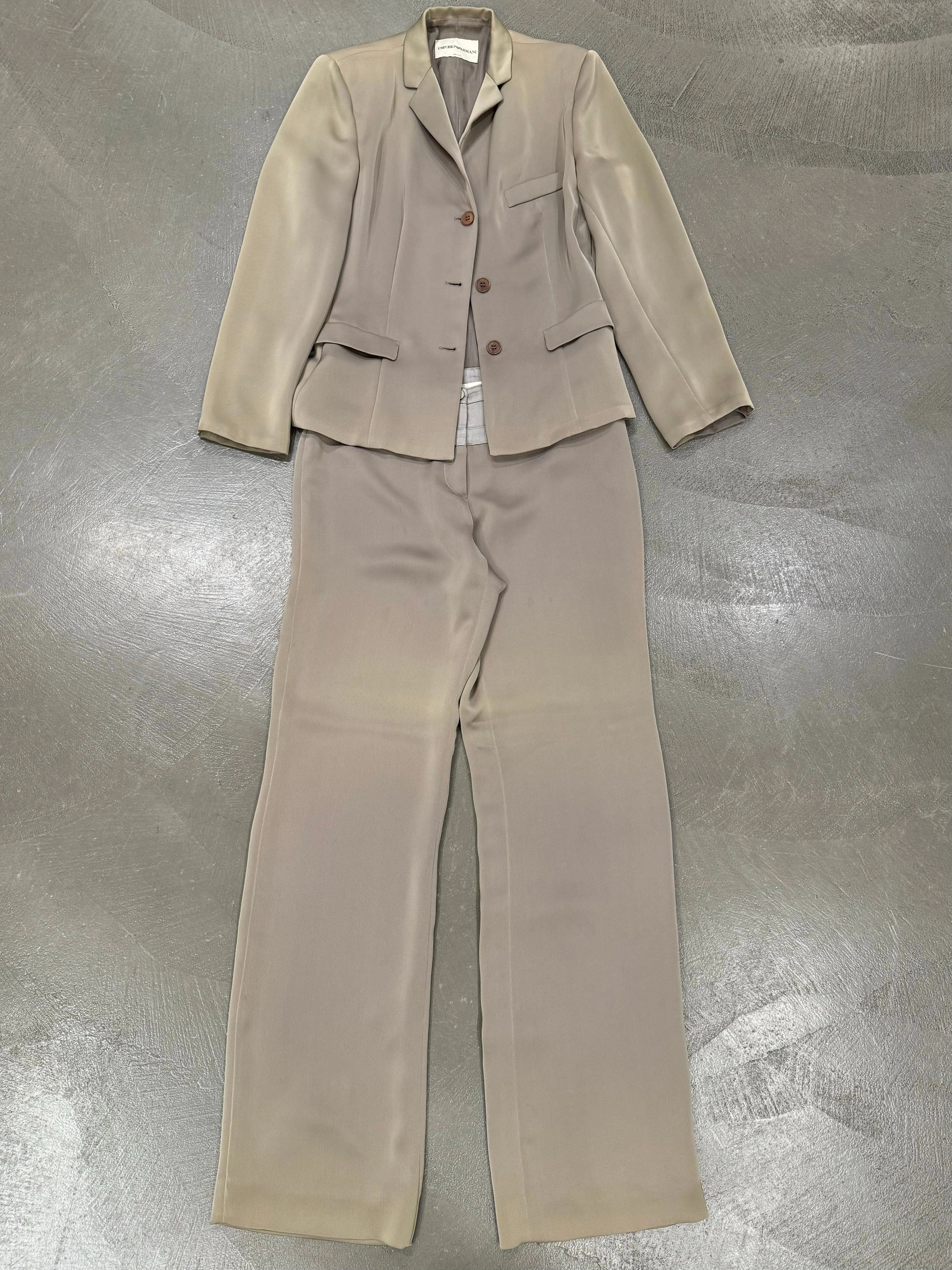 1999s Emporio Armani silk suit set