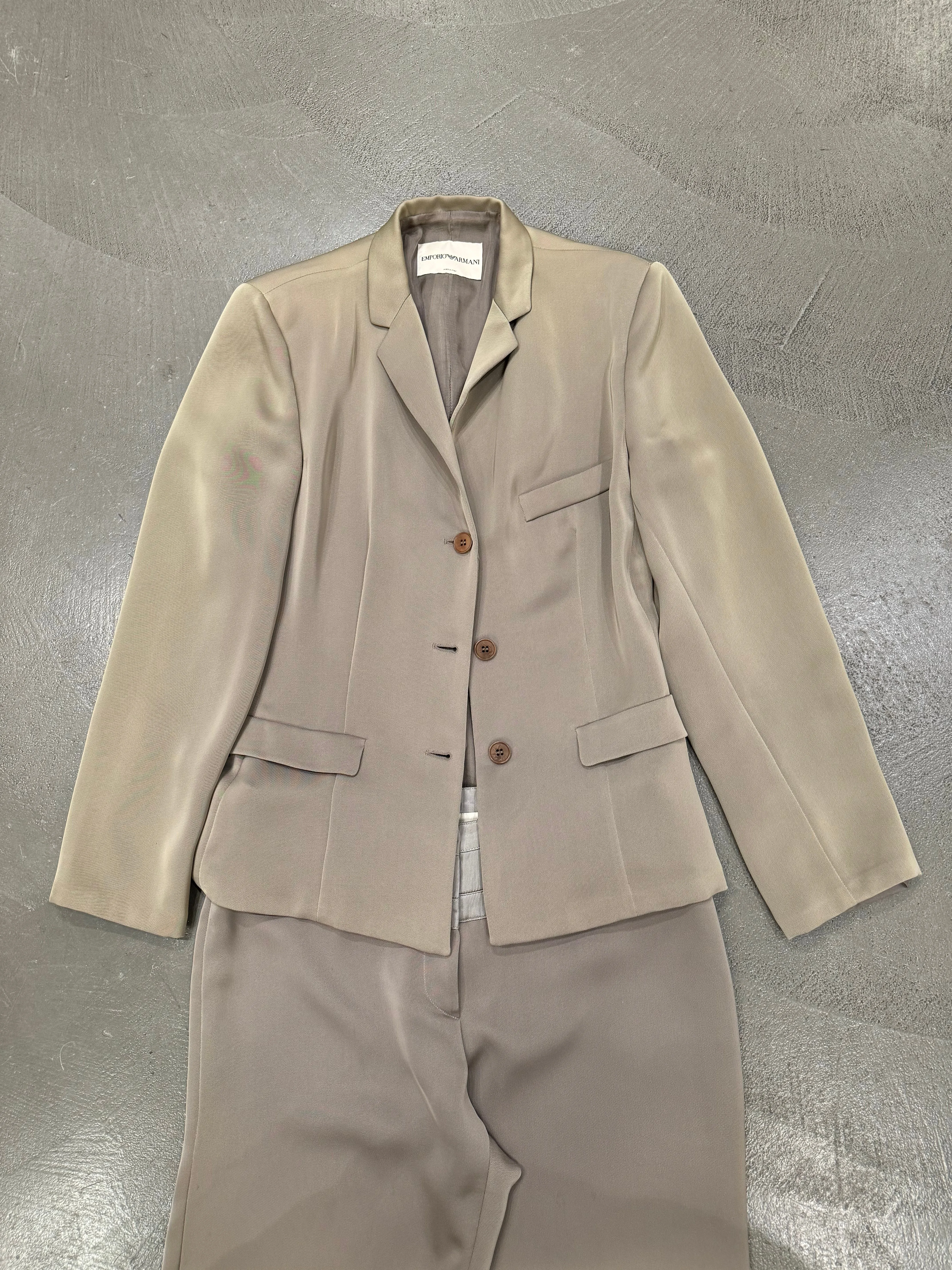1999s Emporio Armani silk suit set