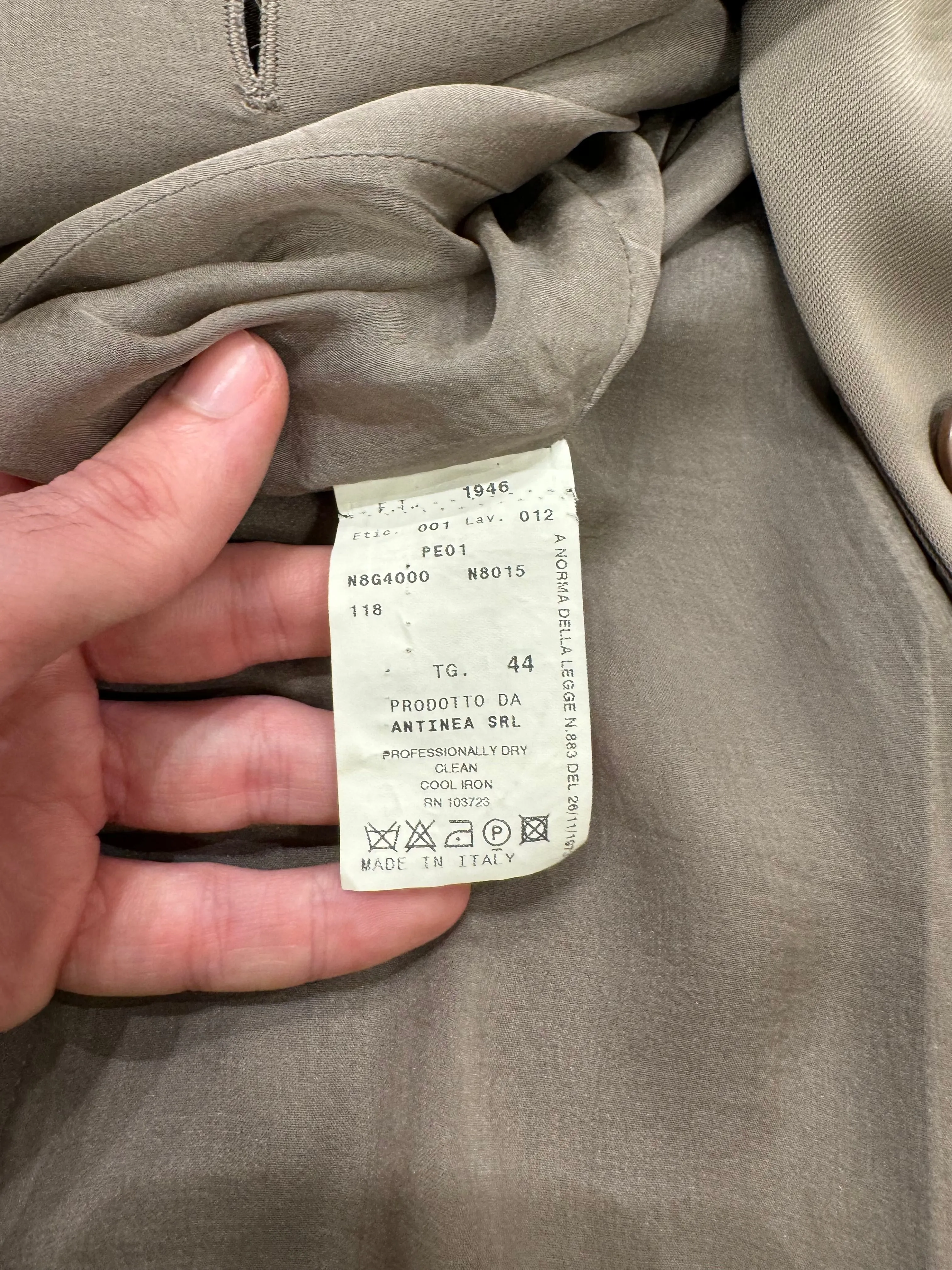 1999s Emporio Armani silk suit set