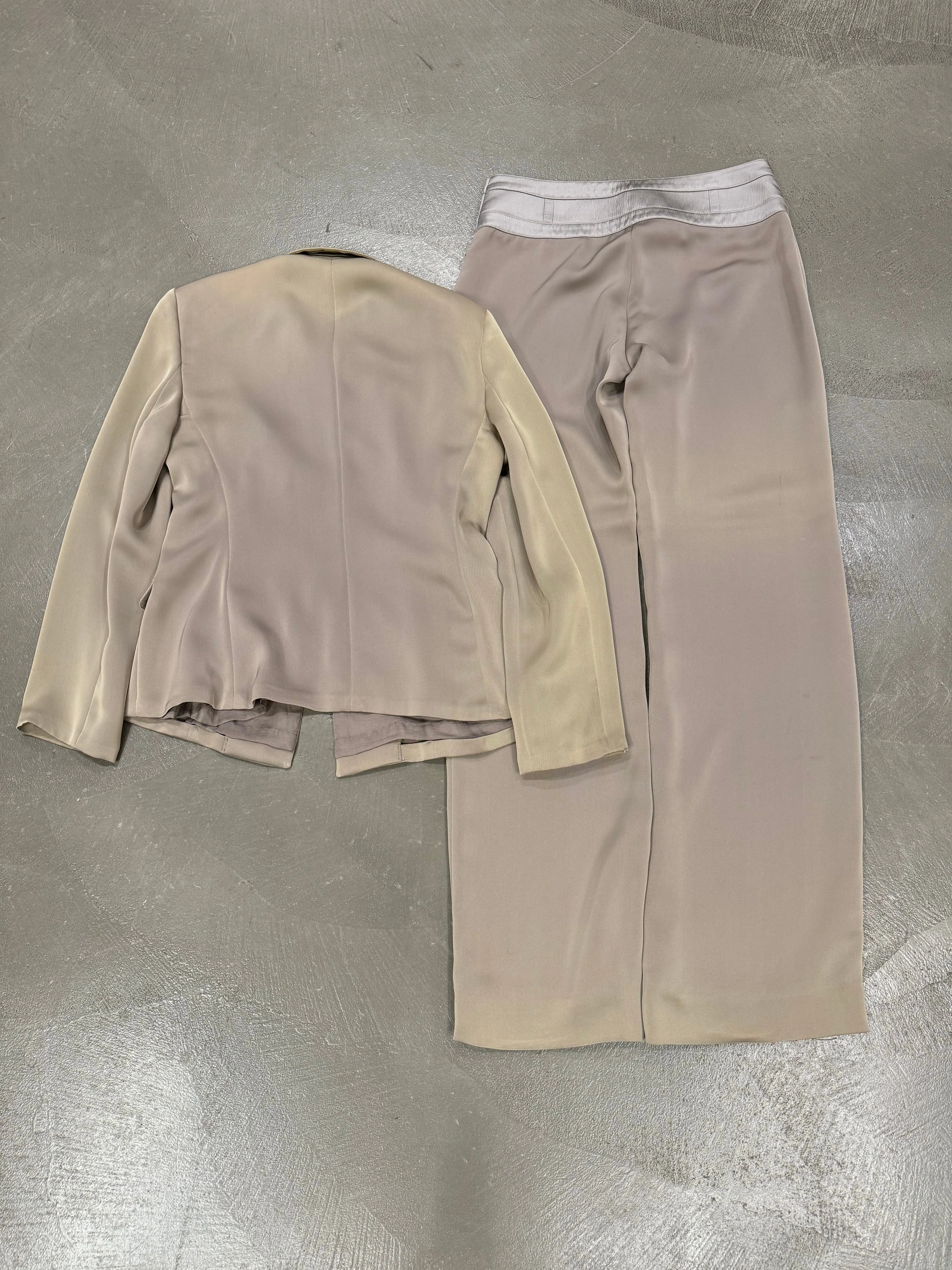 1999s Emporio Armani silk suit set