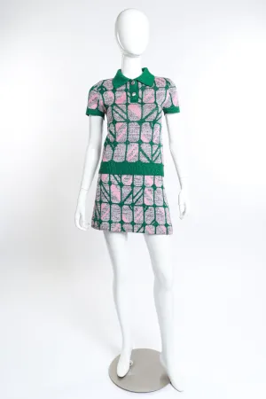 2014 F/W Check Knit Mini Skirt Set