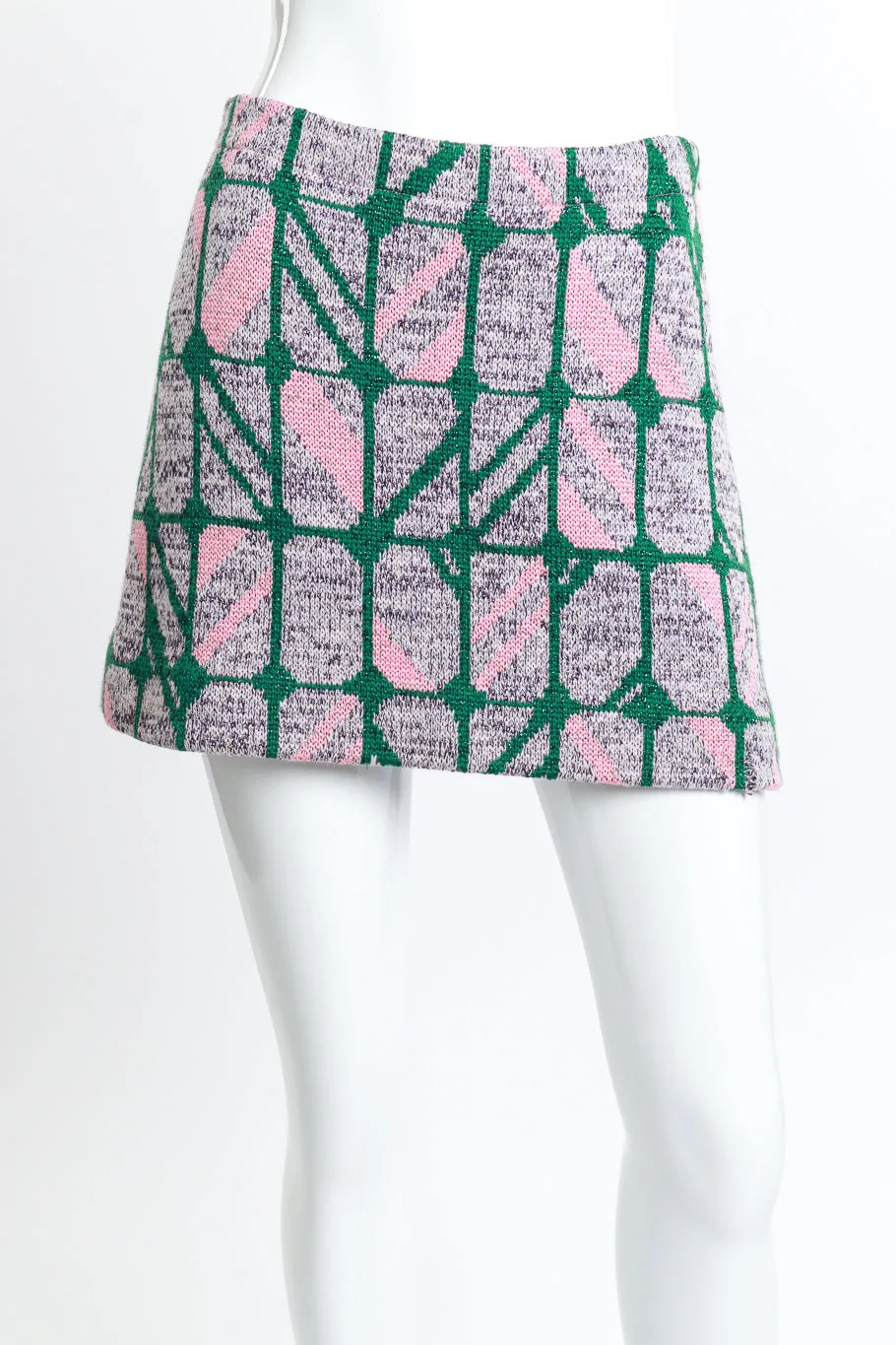 2014 F/W Check Knit Mini Skirt Set