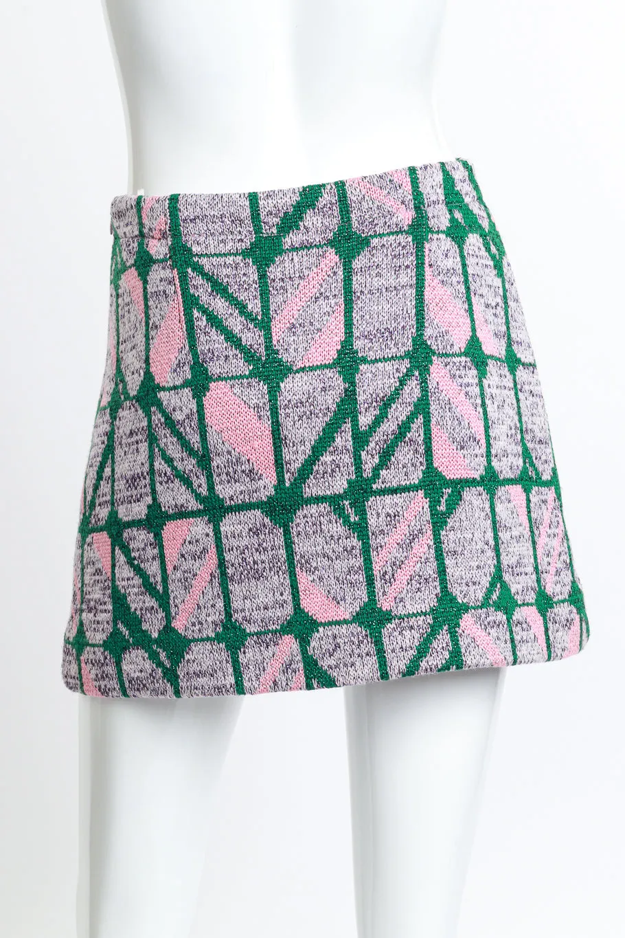 2014 F/W Check Knit Mini Skirt Set
