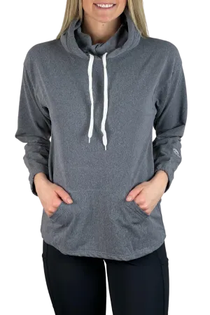 4106 - Snorkel Neck Hoodie/ Heather Grey