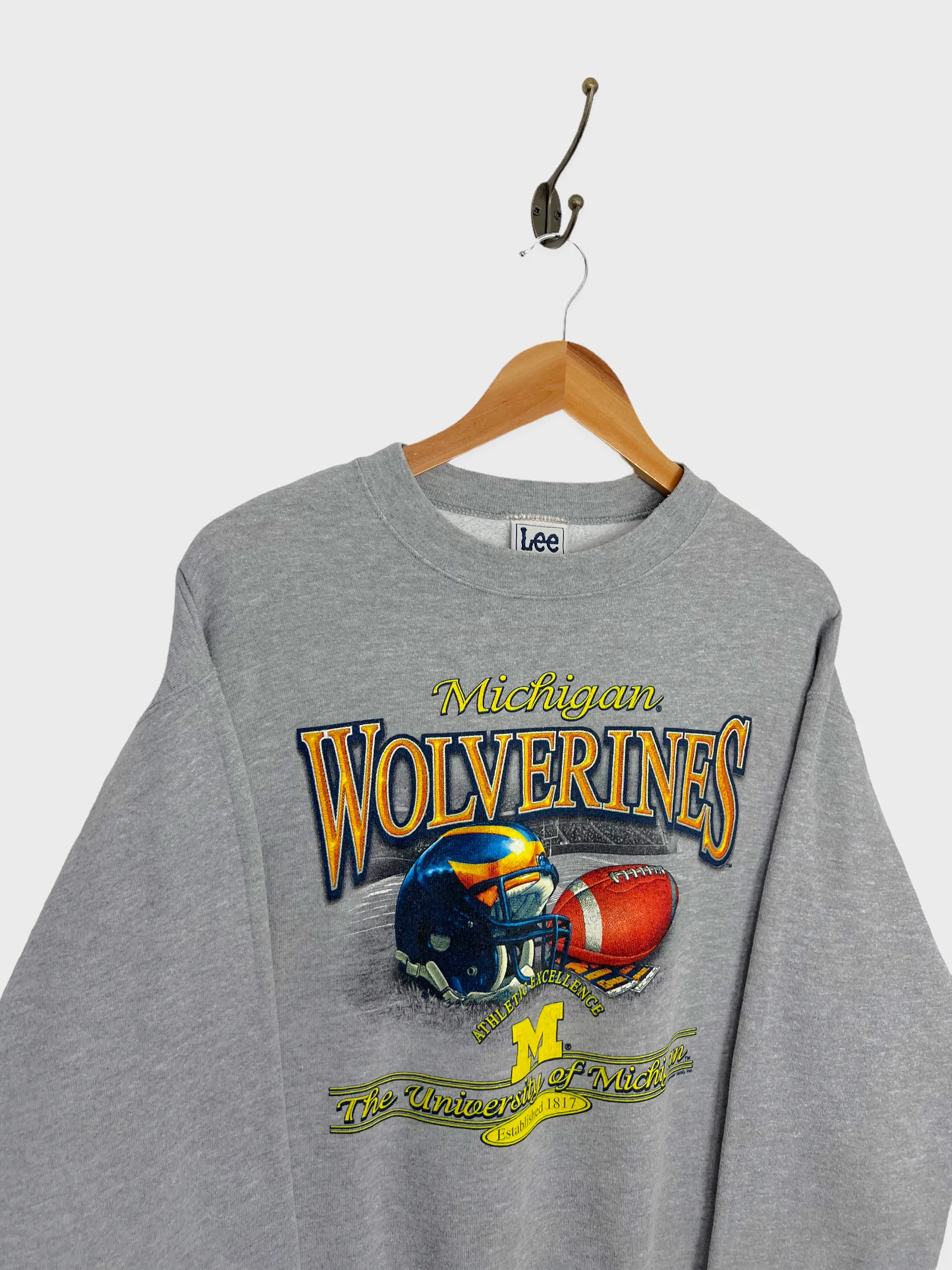 90's Michigan Wolverines Graphic Vintage Sweatshirt Size 8