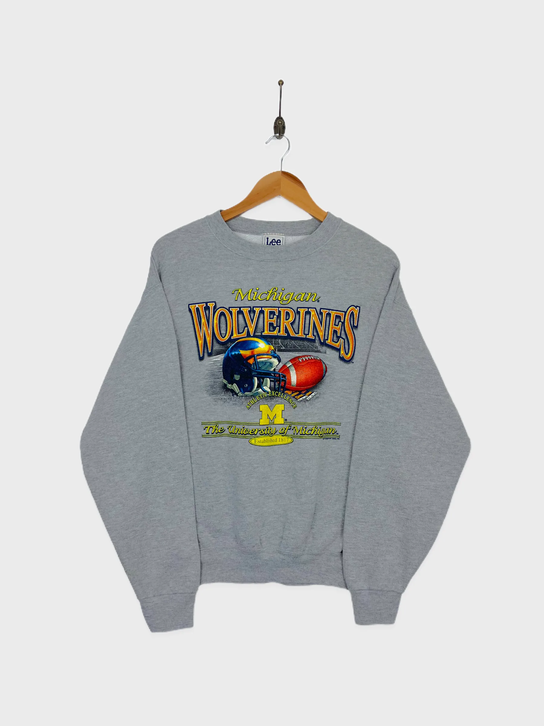 90's Michigan Wolverines Graphic Vintage Sweatshirt Size 8