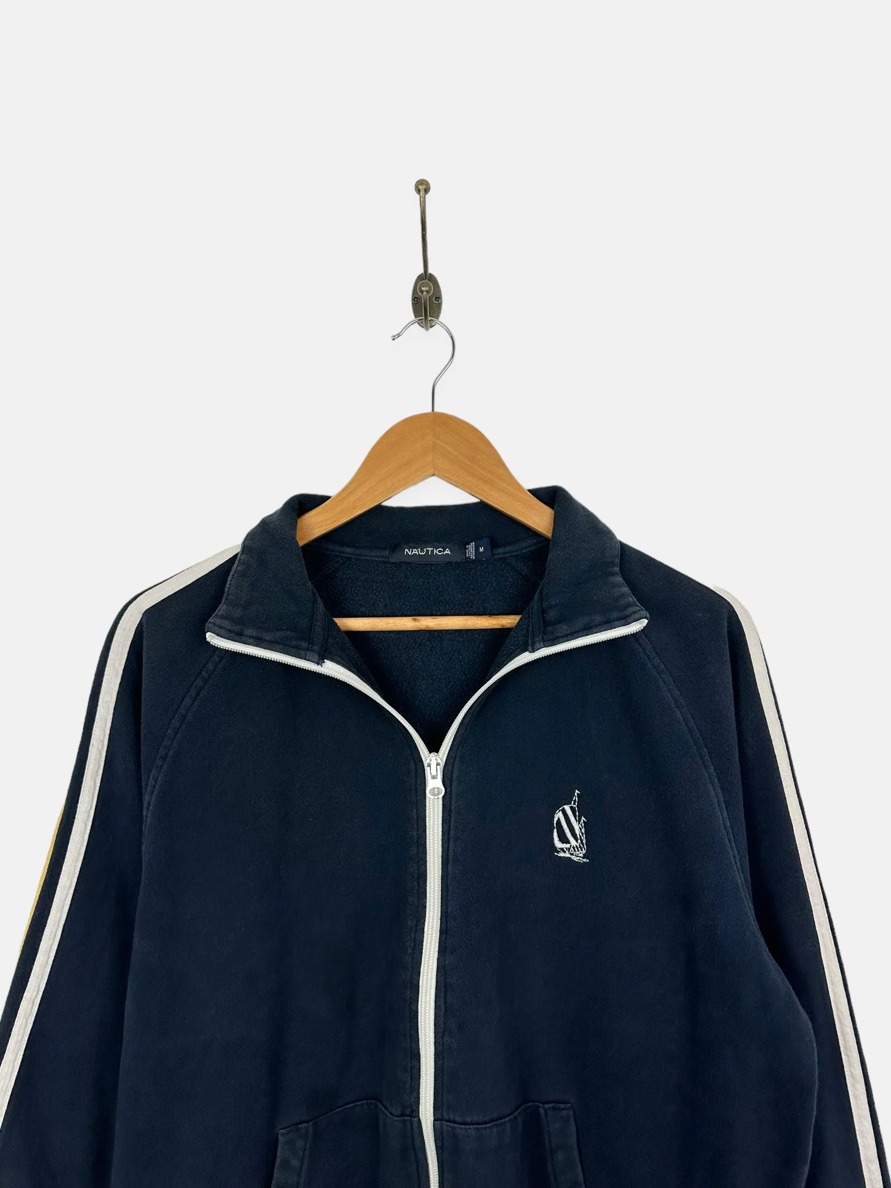 90's Nautica Embroidered Vintage Zip-Up Jersey Size 10-12