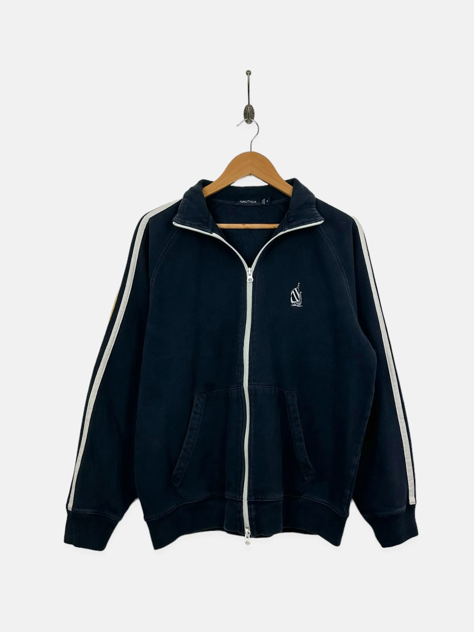 90's Nautica Embroidered Vintage Zip-Up Jersey Size 10-12
