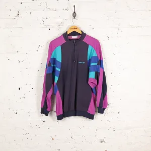 Adidas 90s 1/4 Zip Sweatshirt - Blue - L