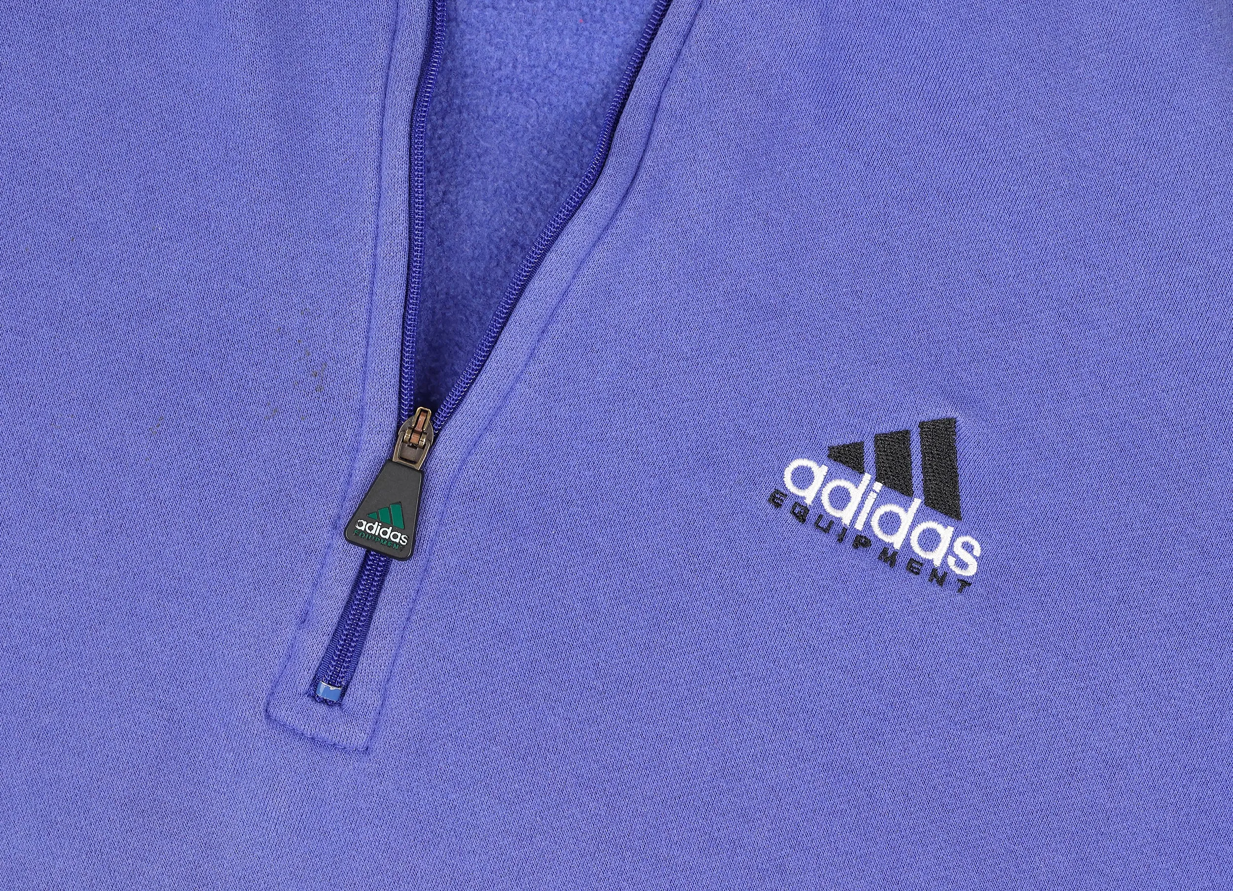 Adidas Equipment 1/4 Zip 90s Sweatshirt - Blue - L