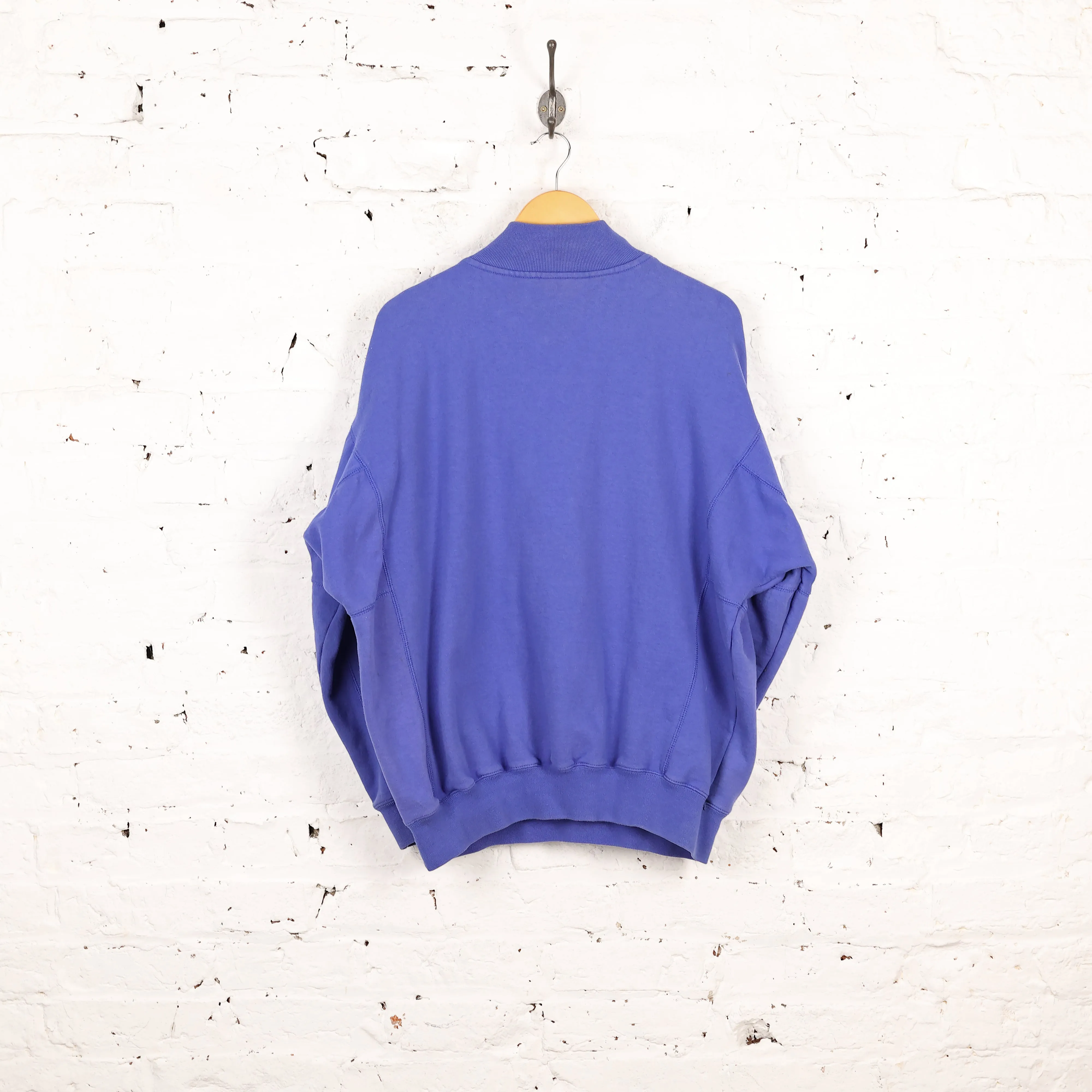 Adidas Equipment 1/4 Zip 90s Sweatshirt - Blue - L