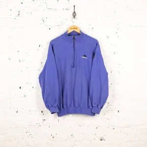 Adidas Equipment 1/4 Zip 90s Sweatshirt - Blue - L