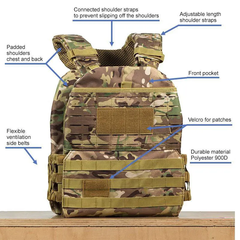 Adjustable Weighted Training Vest | Rucking Vest | Patriotpaks Weighted Vest