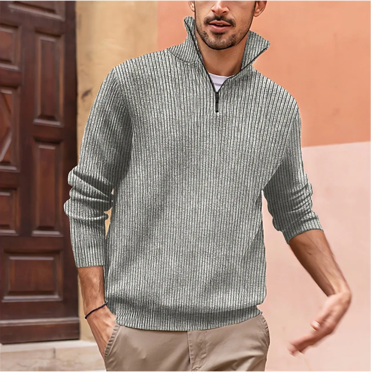 Albert | Stylish Quarter Zip Men's Sweater
