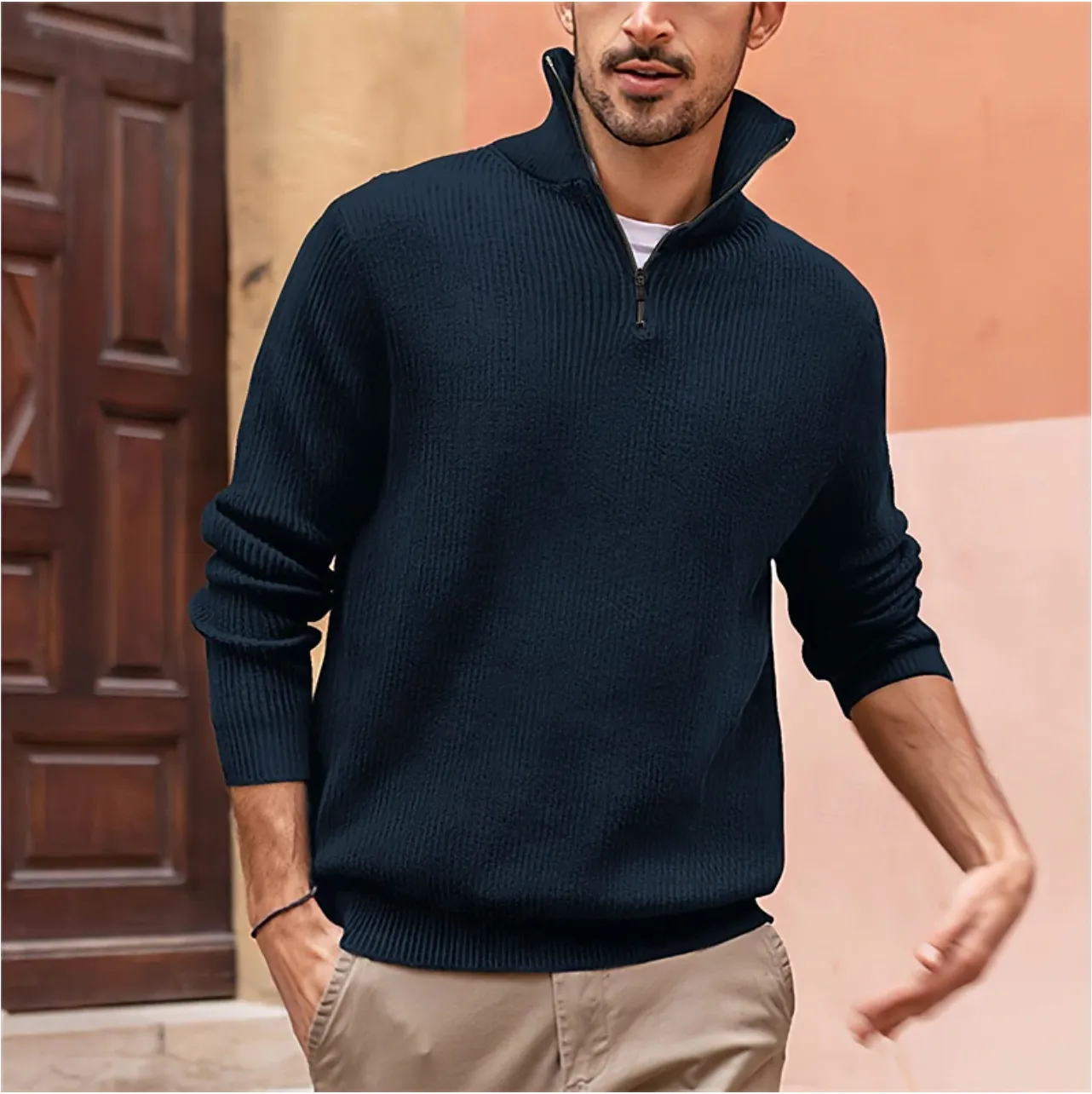 Albert | Stylish Quarter Zip Men's Sweater