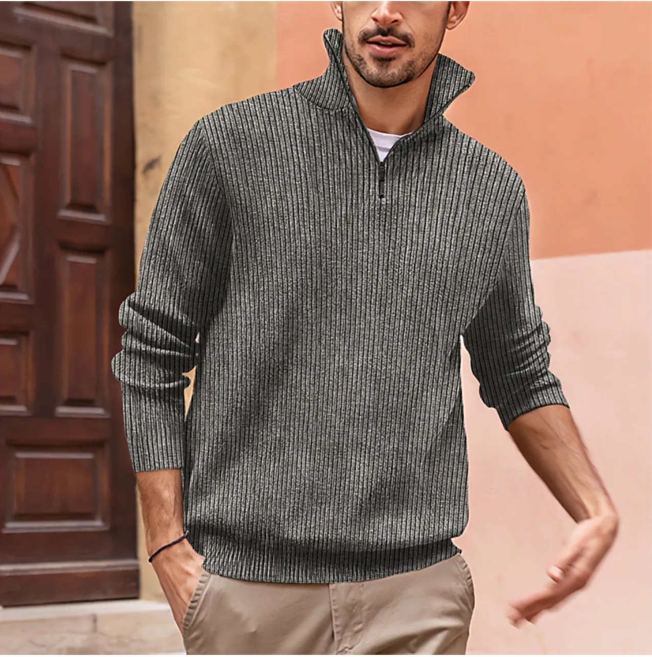 Albert | Stylish Quarter Zip Men's Sweater