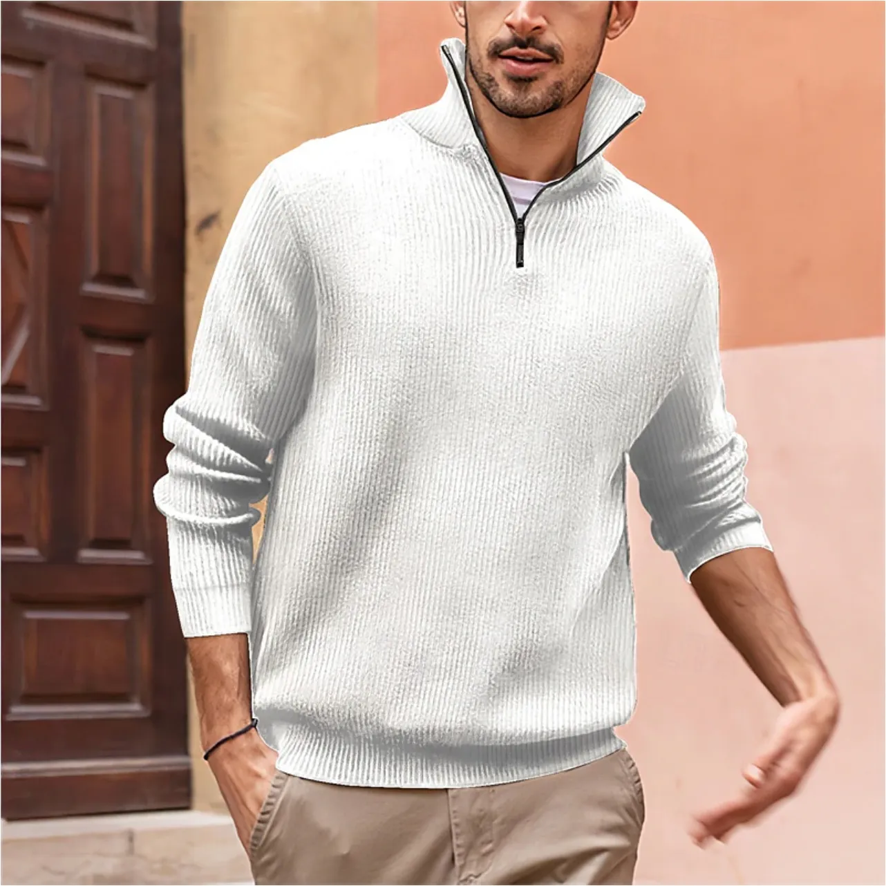 Albert | Stylish Quarter Zip Men's Sweater