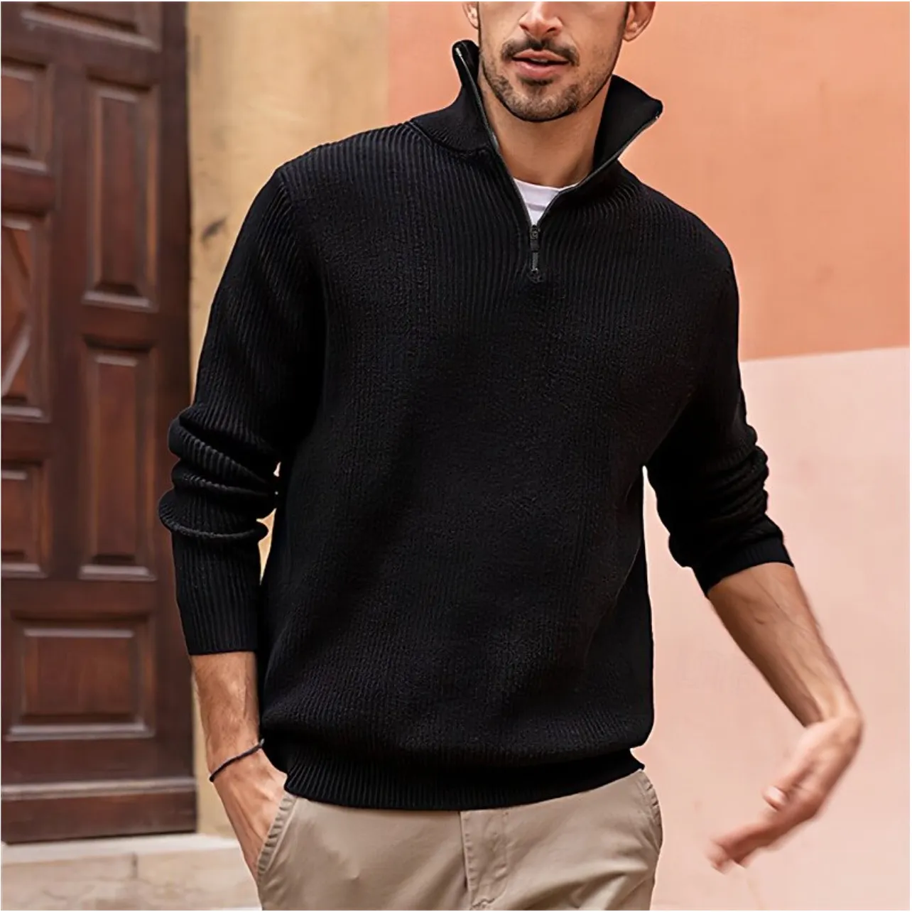 Albert | Stylish Quarter Zip Men's Sweater