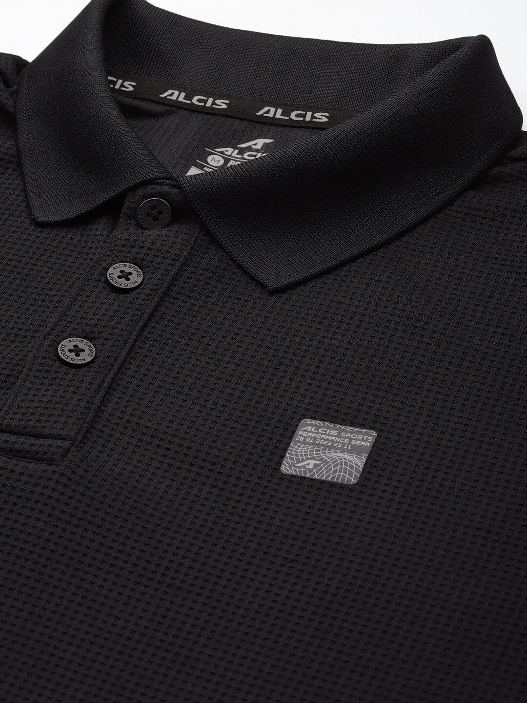 Alcis Men Polo Collar Anti Static Slim Fit T-shirt