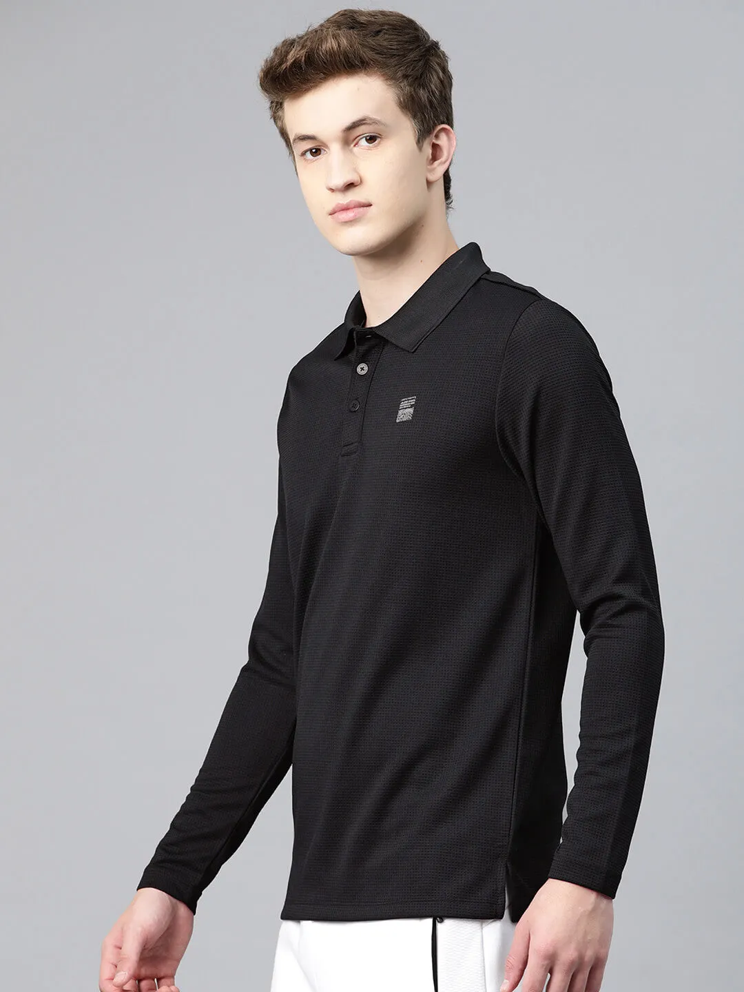 Alcis Men Polo Collar Anti Static Slim Fit T-shirt