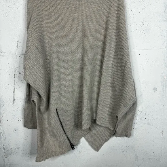 All Saints Asymmetrical Turtleneck Sweater Size Small