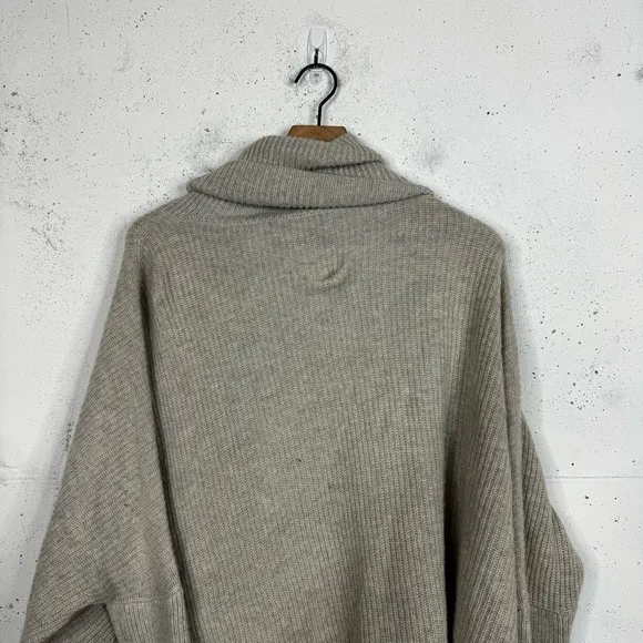 All Saints Asymmetrical Turtleneck Sweater Size Small