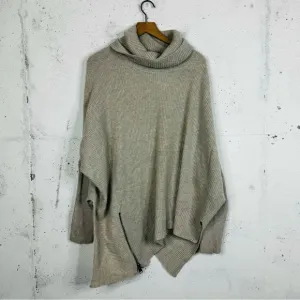 All Saints Asymmetrical Turtleneck Sweater Size Small