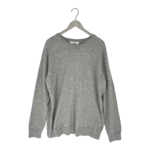 Alpa alpaca knit sweater, light grey | man XXL