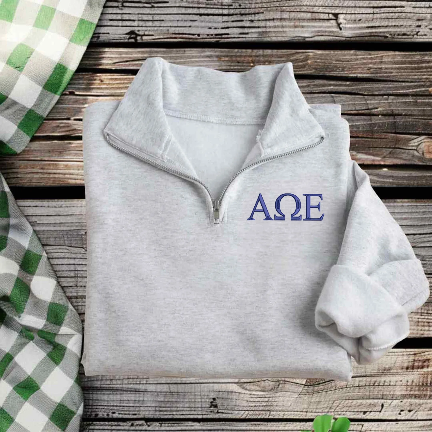 Alpha Omega Epsilon Pullover Qzip Sweatshirt