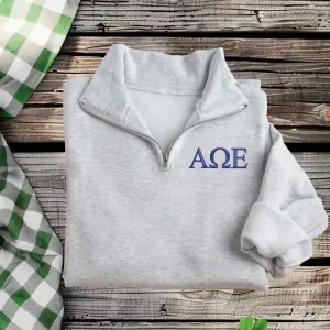 Alpha Omega Epsilon Pullover Qzip Sweatshirt