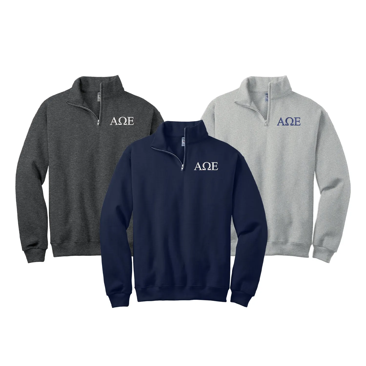 Alpha Omega Epsilon Pullover Qzip Sweatshirt