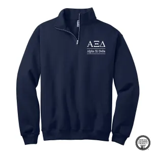 Alpha Xi Delta Quarter Zip Pullover