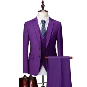Andrew | Men's Business / Wedding Suit | Dark Purple