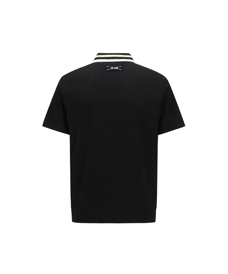 ANEW Golf Men's Essential Collared Sweater - Black
