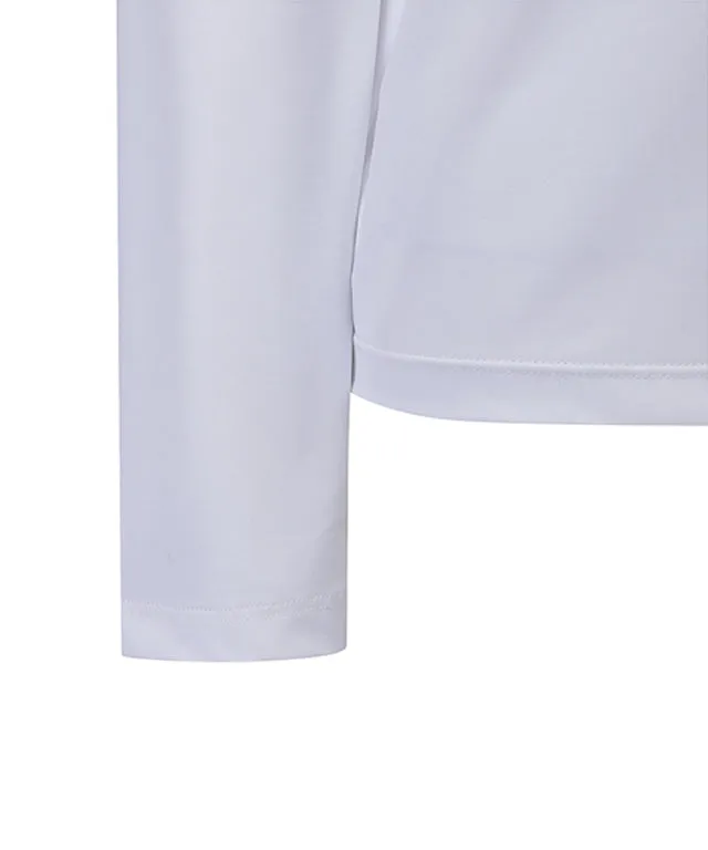ANEW Golf: Women Back Signature Logo Long T-Shirt - White