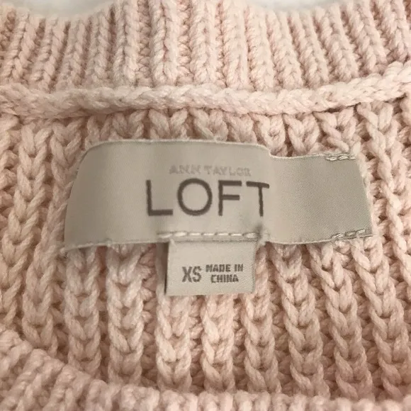 Ann Taylor Loft light pink sweater