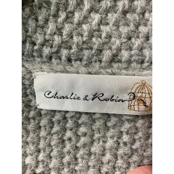 Anthropologie Charlie &amp; Robin Wool Alpaca Blend Sweater Sz M