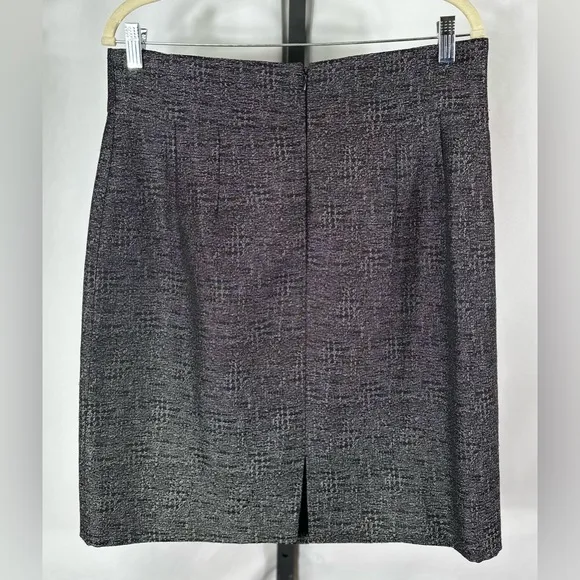 Antonio Melani Black and Silver Career Skirt Sz 12