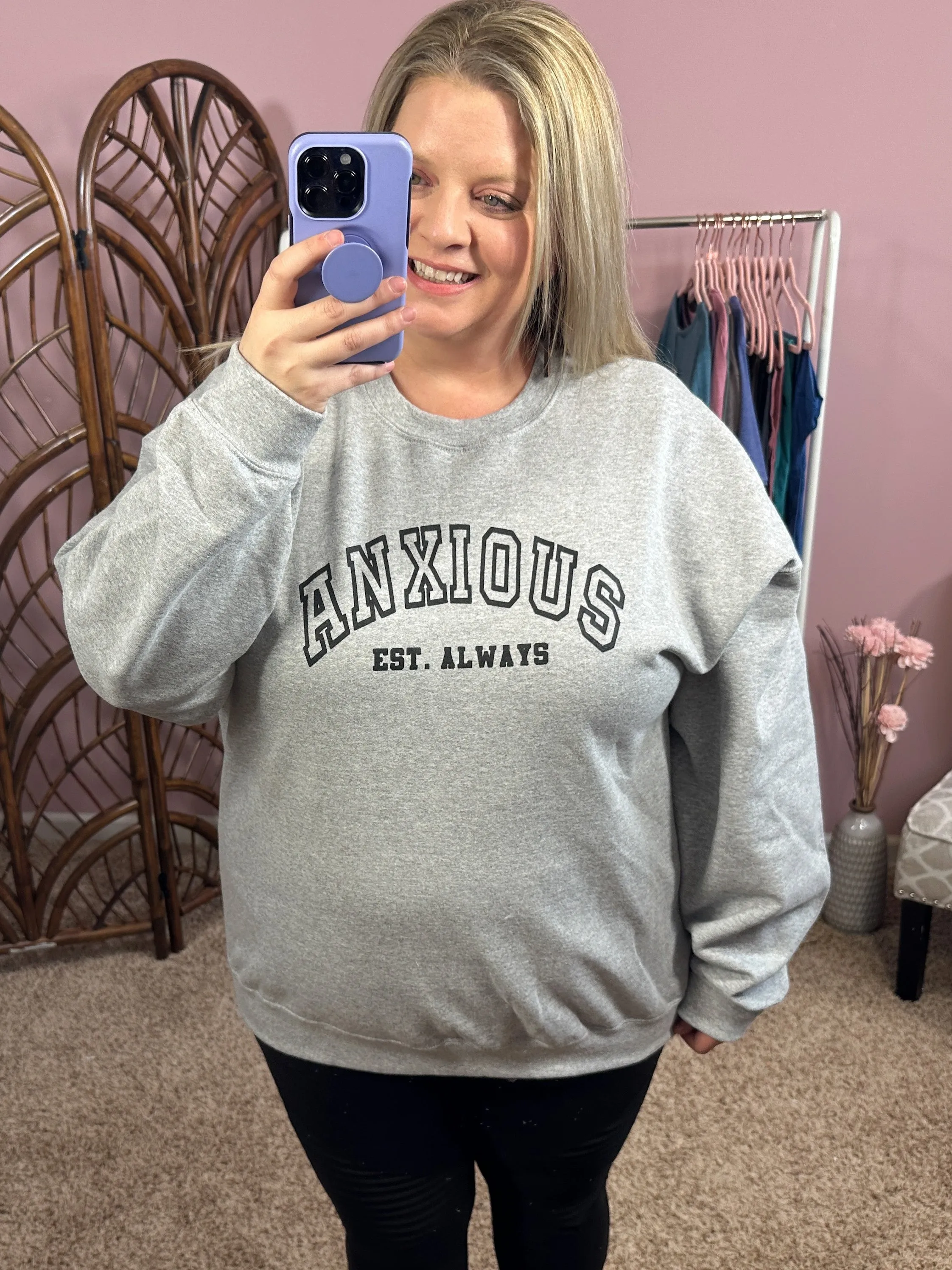 Anxious Graphic Sweatshirt