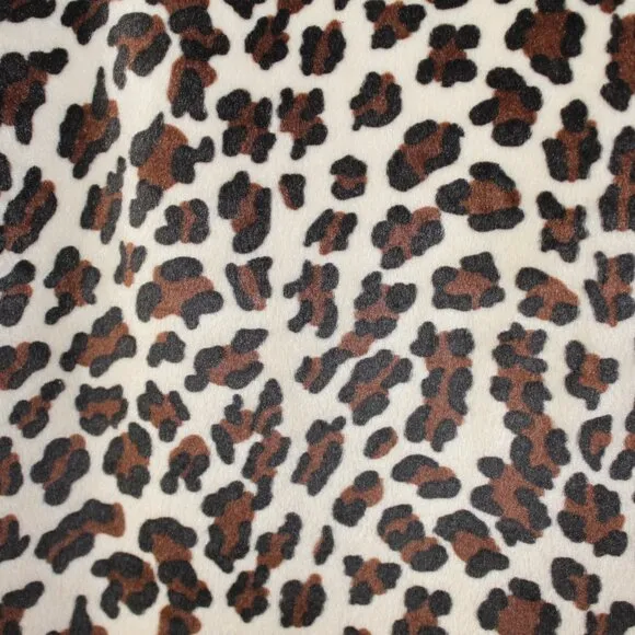 Apart Vintage Blazer &amp; Skirt Suit‎ Tan Tweed &amp; Leopard Print Size 10
