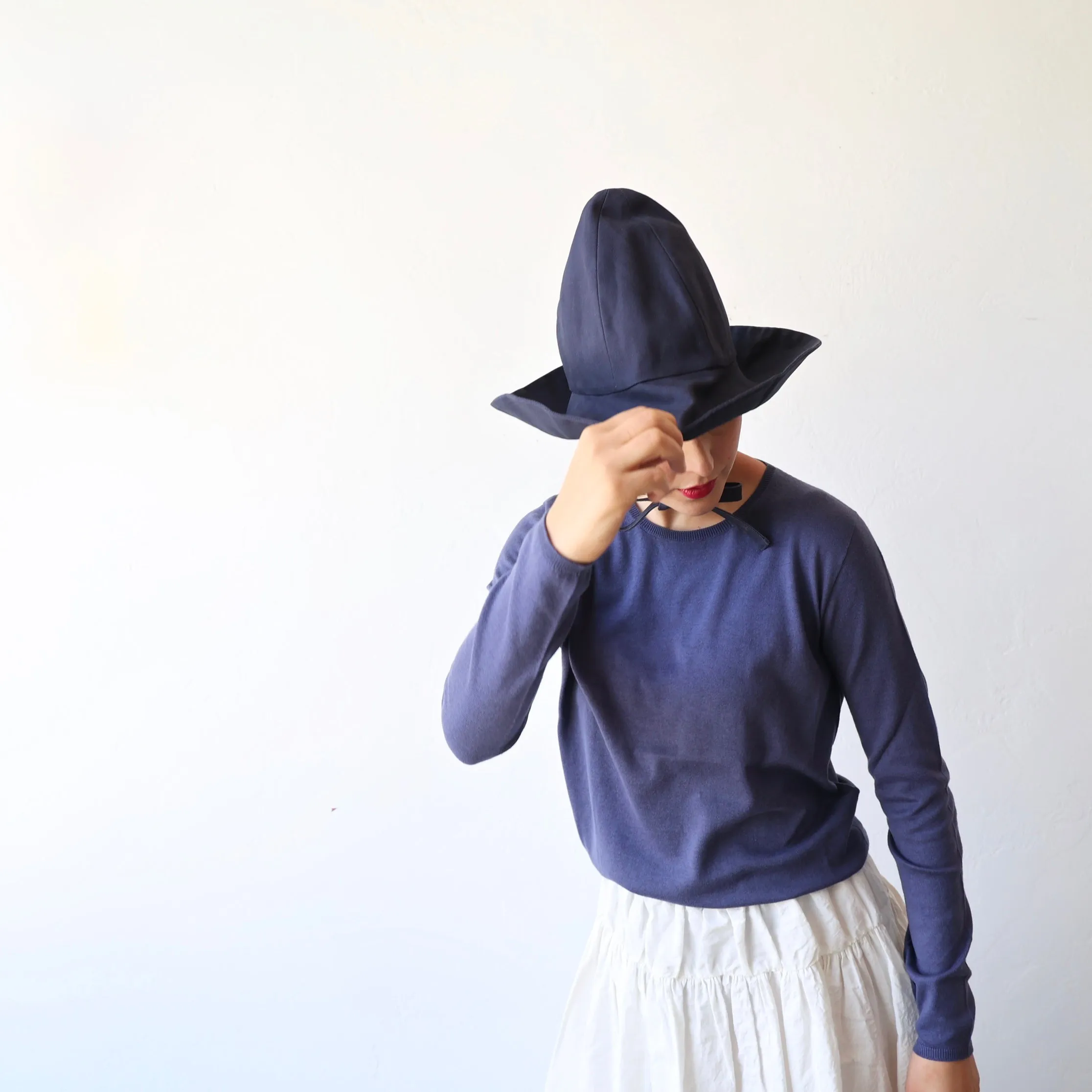 Apuntob Cotton Cashmere Pullover -  Sugar Blue