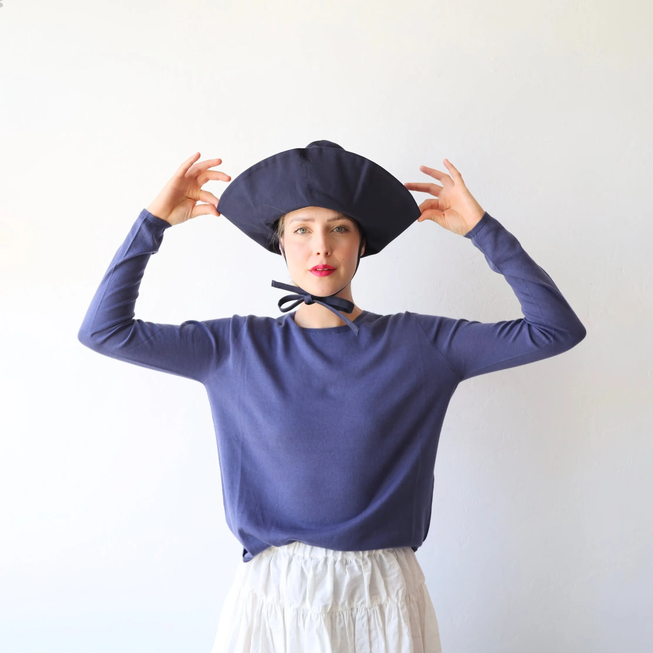 Apuntob Cotton Cashmere Pullover -  Sugar Blue