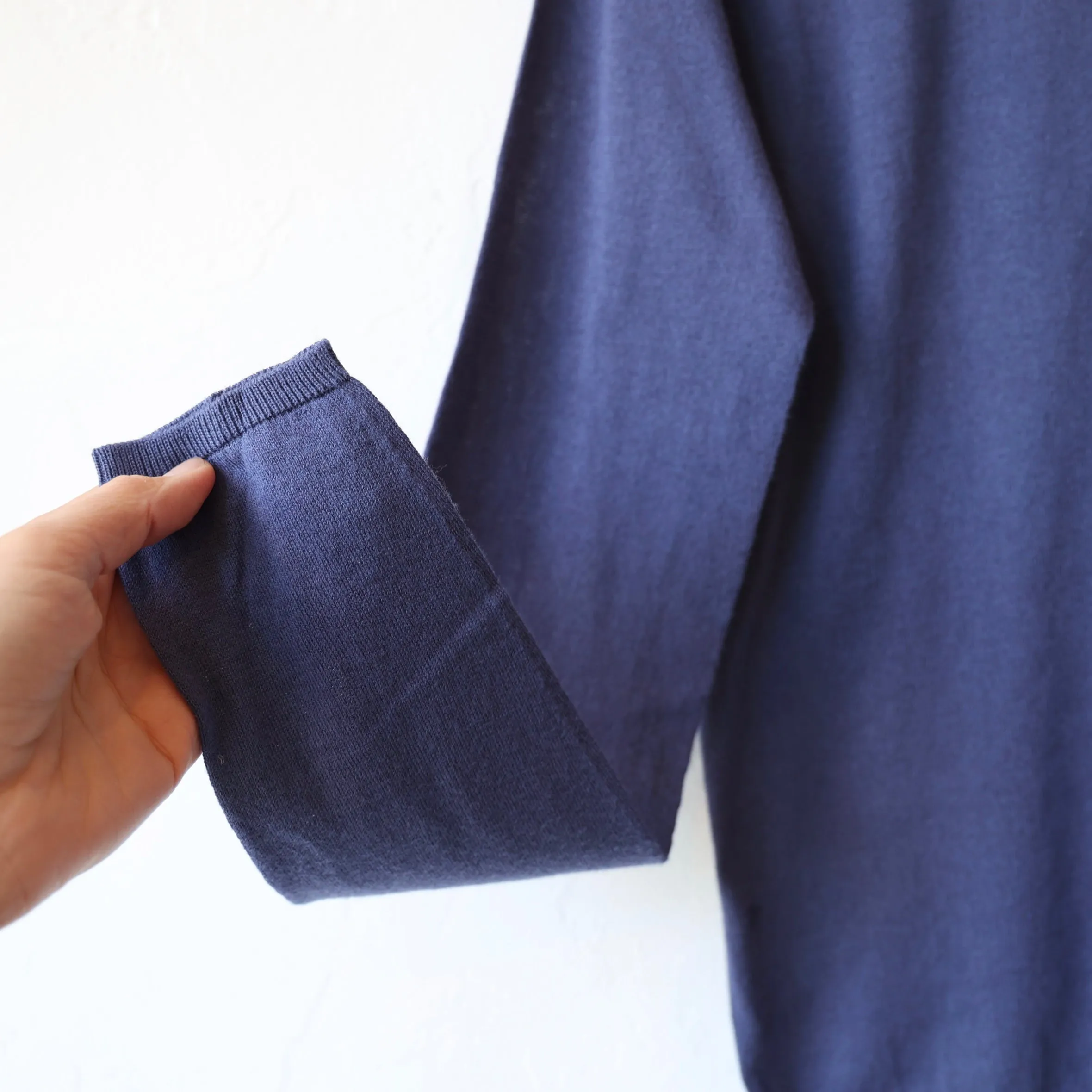 Apuntob Cotton Cashmere Pullover -  Sugar Blue