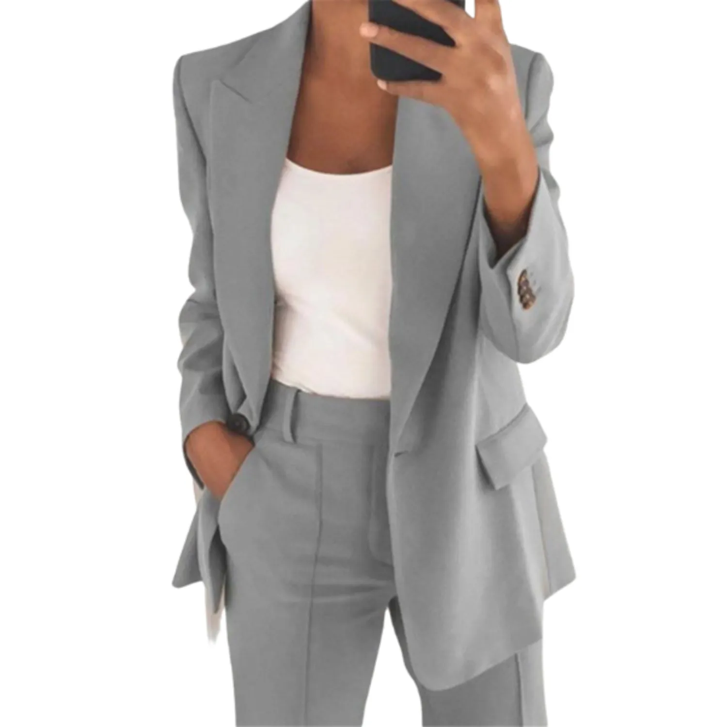 Arlenza | Womens Trouser Suit Set – Smart 2-Piece Outfit with Blazer & Pants for Wedding Guests, Office or Events