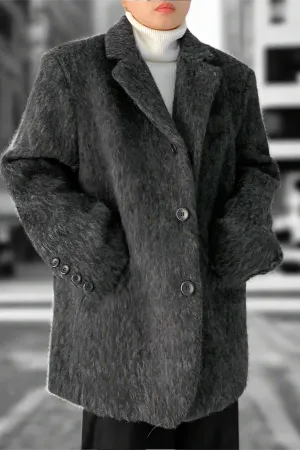 Ashen Comfort Long Blazer