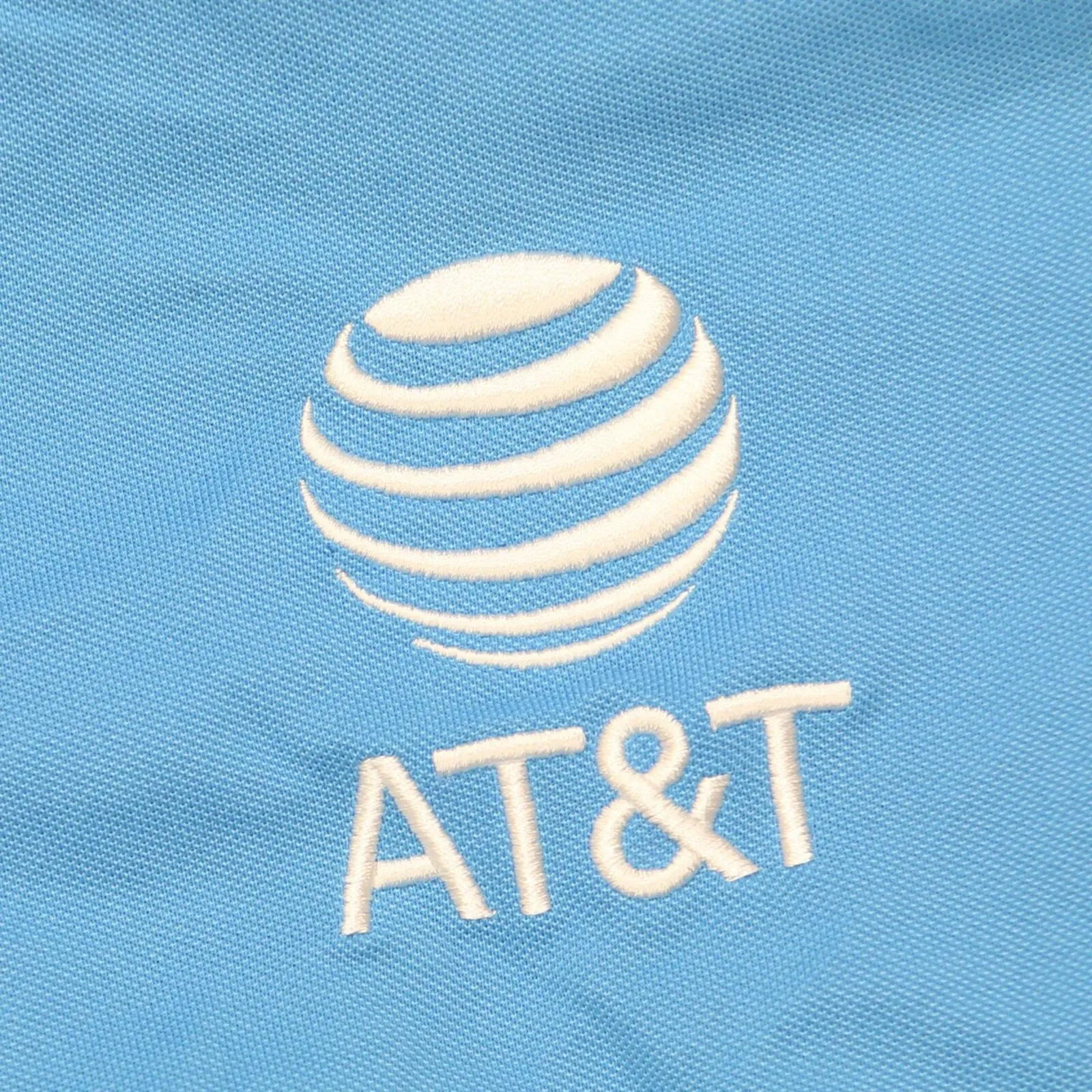 AT&T Womens Plus Size Colorblock Embroidered Logo Polo Shirt Navy Blue 3X
