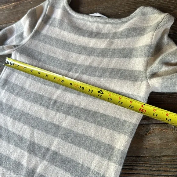 Athleta Backcountry cashmere striped sweater EUC size M