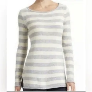 Athleta Backcountry cashmere striped sweater EUC size M